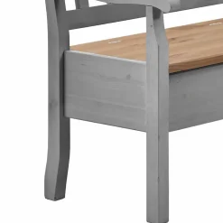 Landhaus Eckbank Jytte in Grau mit Braun^Wohnen Best