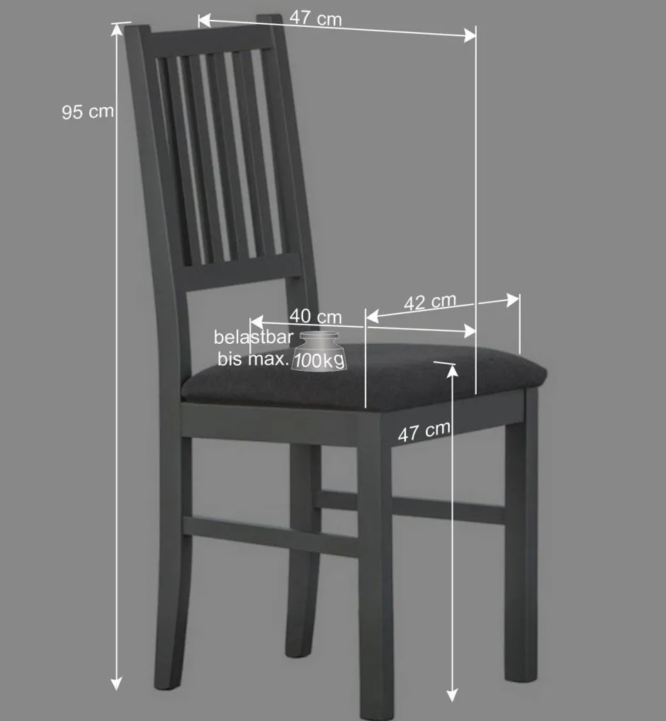 Landhaus Essgruppe in Grau - Nepplan (fünfteilig)^Wohnen