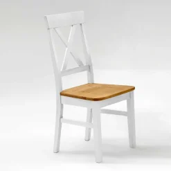 Wohnen Landhaus Essgruppe Sibiuta in Weiß Kiefer massiv (vierteilig)