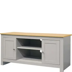 Landhaus Fernseher Unterschrank in Grau & Eiche - Poliesti^Wohnen Online