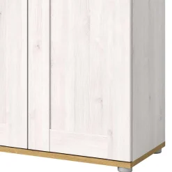 Wohnen Landhaus Flurschrank in Holzoptik Lärche Weiß - Tocella