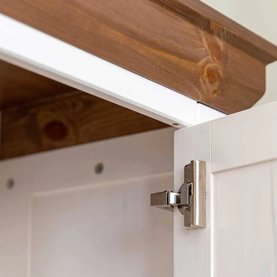 Landhaus Highboard aus Kiefer zweifarbig - Zalya^Wohnen Best