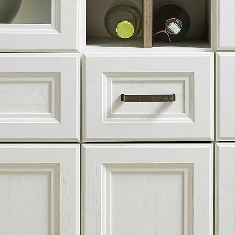 Landhaus Highboard beleuchtet - Sinolita^Wohnen Discount