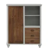 Landhaus Highboard in Holz Braun und Grau - Veproma^Wohnen Online