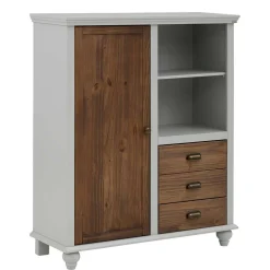 Landhaus Highboard in Holz Braun und Grau - Veproma^Wohnen Online