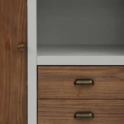 Landhaus Highboard in Holz Braun und Grau - Veproma^Wohnen Online