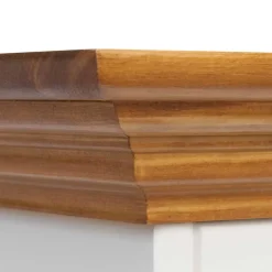 Landhaus Highboard in Weiß und Eiche - Bordona^Wohnen Online