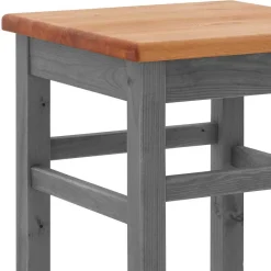 Landhaus Hochtisch und Barhocker Set - Ziamora (dreiteilig)^Wohnen Sale