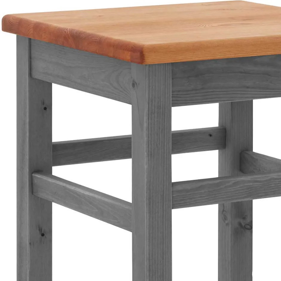 Landhaus Hochtisch und Barhocker Set - Ziamora (dreiteilig)^Wohnen Sale