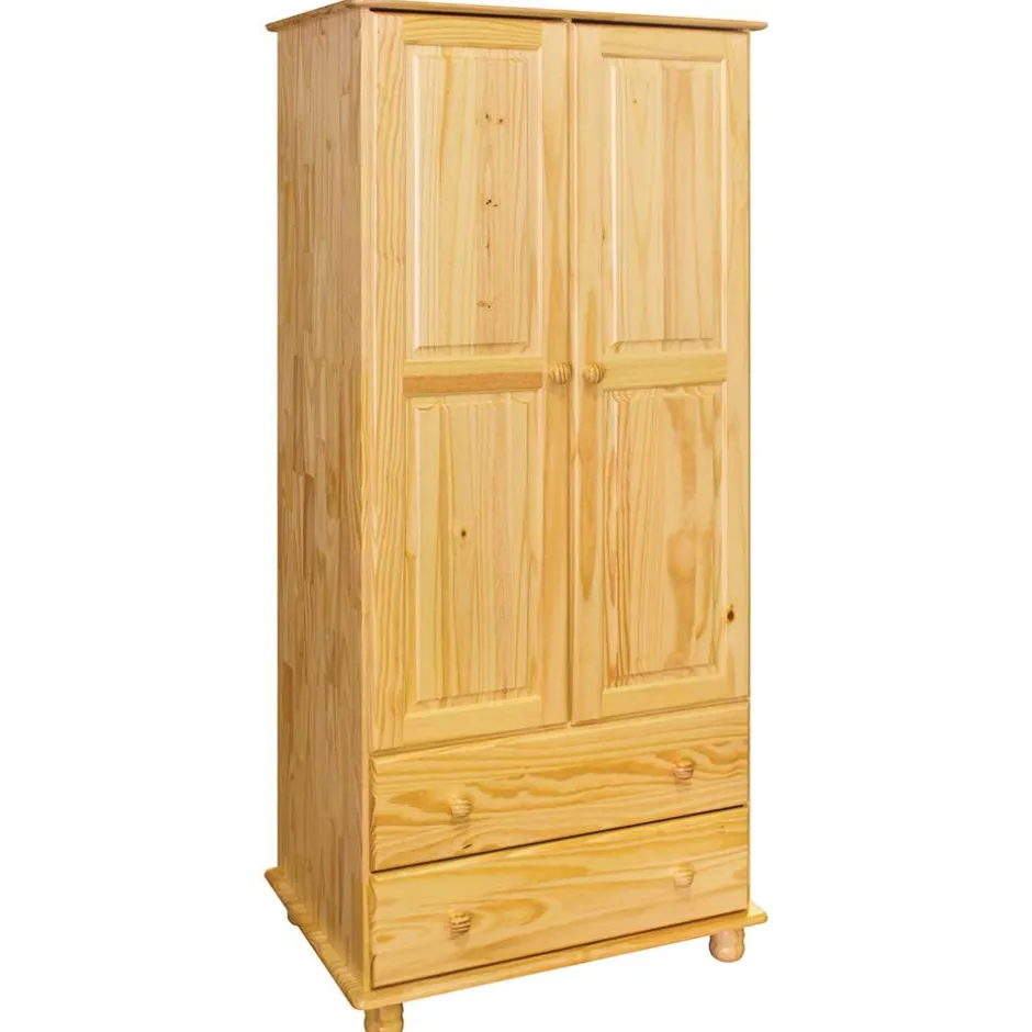 Landhaus Holz Kleiderschrank mit Kugelfüßen - Kascanu^Wohnen Best