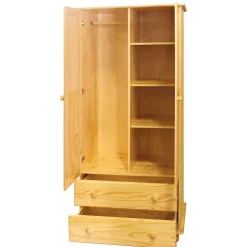 Landhaus Holz Kleiderschrank mit Kugelfüßen - Kascanu^Wohnen Best