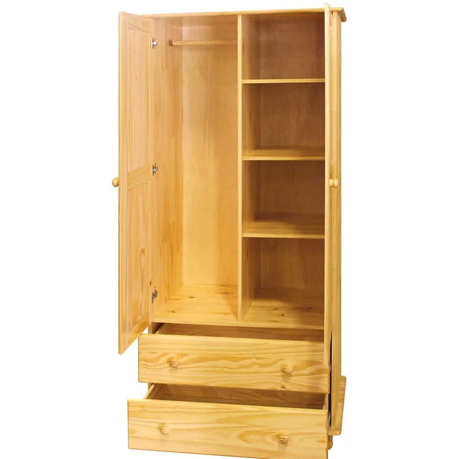 Landhaus Holz Kleiderschrank mit Kugelfüßen - Kascanu^Wohnen Best