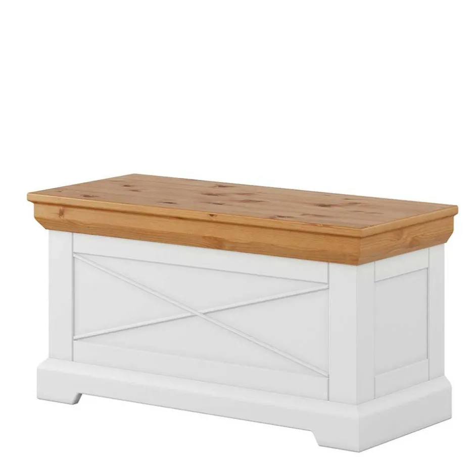 Wohnen Landhaus Holztruhe aus Kiefer Massivholz - Saluts