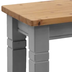 Wohnen Landhaus Küchenbank in Laugenfarbig & Grau - Malisha