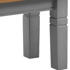 Wohnen Landhaus Küchenbank in Laugenfarbig & Grau - Malisha