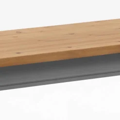 Wohnen Landhaus Küchenbank in Laugenfarbig & Grau - Malisha