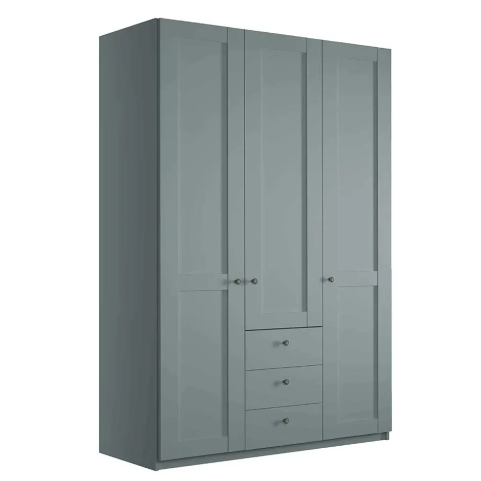 Landhaus Kleiderschrank in Graugrün - Rajavo^Wohnen Clearance
