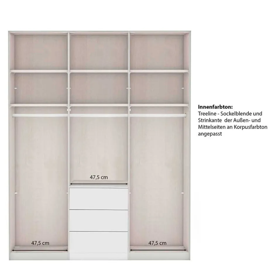 Landhaus Kleiderschrank in Graugrün - Rajavo^Wohnen Clearance