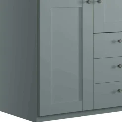 Landhaus Kleiderschrank in Graugrün - Rajavo^Wohnen Clearance