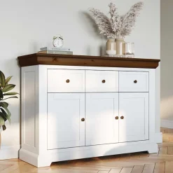 Wohnen Landhaus Kombikommode aus Kiefernholz - Zalya