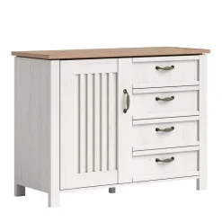 Landhaus Kombi-Kommode in Weiß - Malvissa^Wohnen Clearance