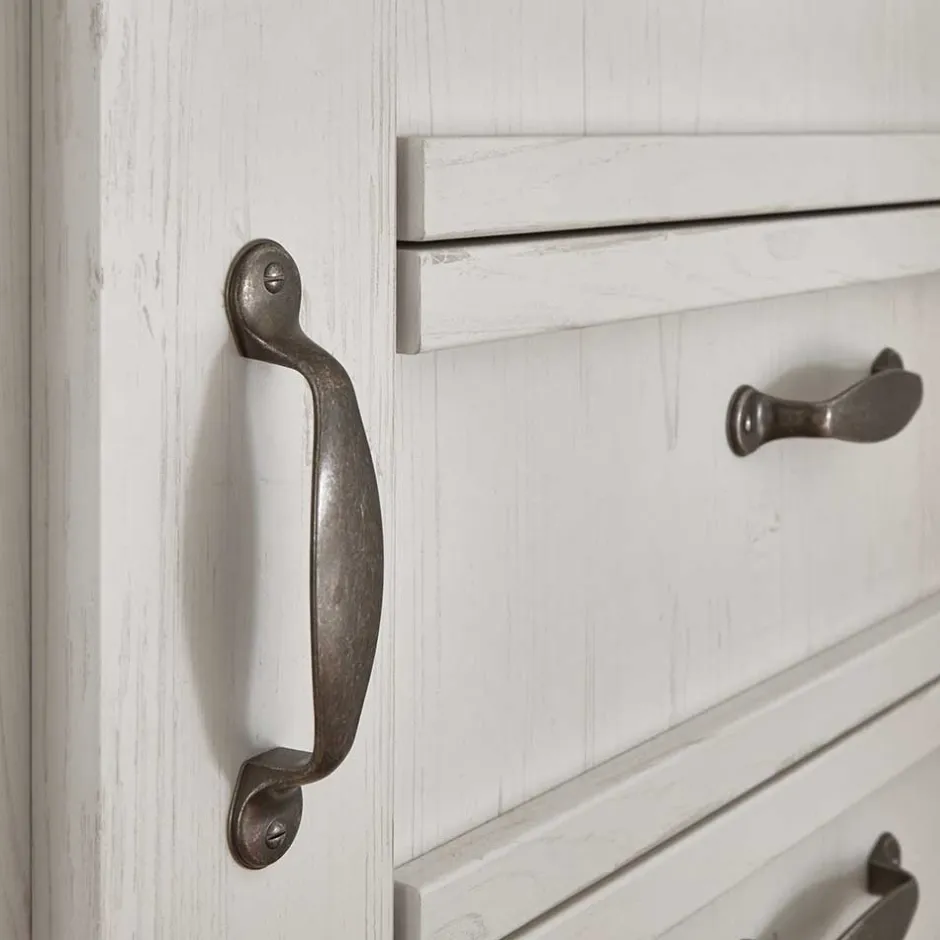 Landhaus Kombi-Kommode in Weiß - Malvissa^Wohnen Clearance