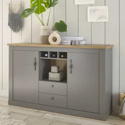 Wohnen Landhaus Kommode in Lichtgrau - Buleta