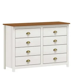 Wohnen Landhaus Kommode mit acht Schubladen - Clipper