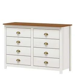 Wohnen Landhaus Kommode mit acht Schubladen - Clipper