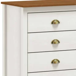 Wohnen Landhaus Kommode mit acht Schubladen - Clipper