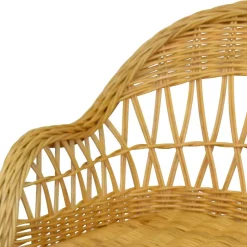 Landhaus Korbsessel in Beige Rattan - Witenga^Wohnen Clearance