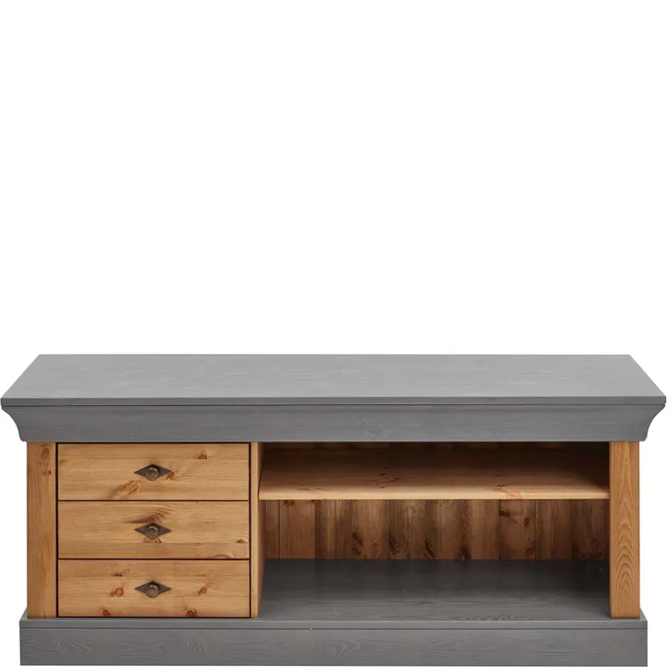 Landhaus Lowboard mit 3 Schubladen & 2 Fächern - Eshelas^Wohnen Hot