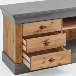 Landhaus Lowboard mit 3 Schubladen & 2 Fächern - Eshelas^Wohnen Hot