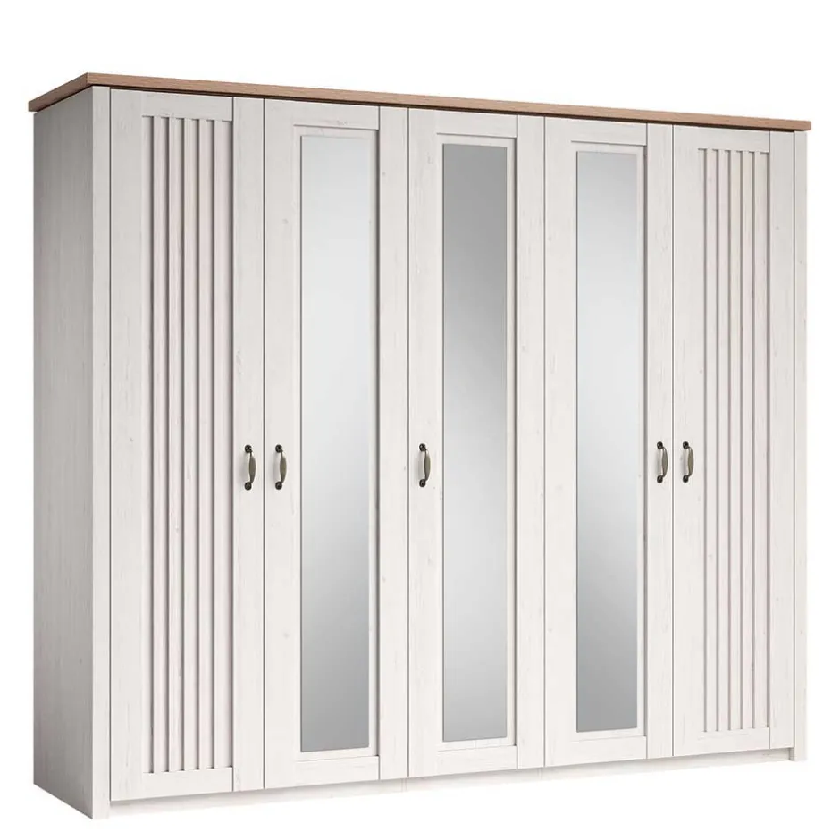 Landhaus Schlafzimmer Komplettset - Malvissa (fünfteilig)^Wohnen New