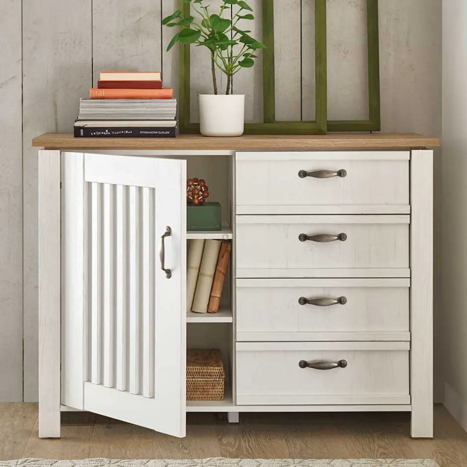 Landhaus Schlafzimmer Komplettset - Malvissa (fünfteilig)^Wohnen New