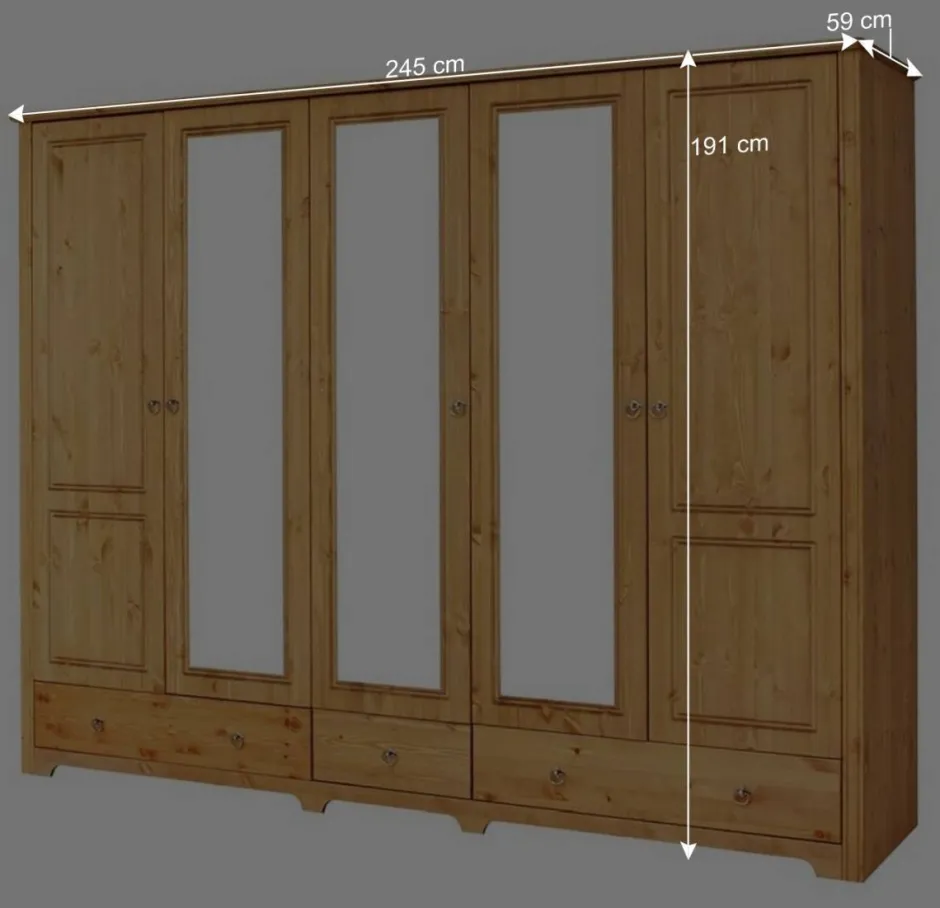 Landhaus Schlafzimmer mit Stauraumbett - Imressa (vierteilig)^Wohnen Hot