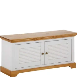 Wohnen Landhaus Schuhbank in Weiß & Honig - Axdonira