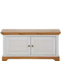 Wohnen Landhaus Schuhbank in Weiß & Honig - Axdonira