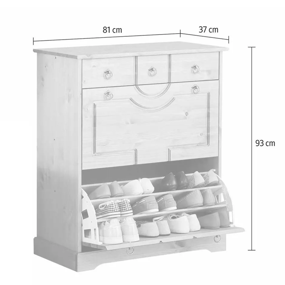 Wohnen Landhaus Schuhkipper mit zwei Klappen - Edranov