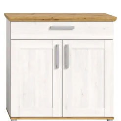 Wohnen Landhaus Schuhkommode in Holzoptik Lärche Weiß - Tocella