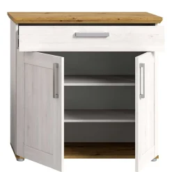 Wohnen Landhaus Schuhkommode in Holzoptik Lärche Weiß - Tocella