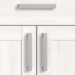 Wohnen Landhaus Schuhkommode in Holzoptik Lärche Weiß - Tocella