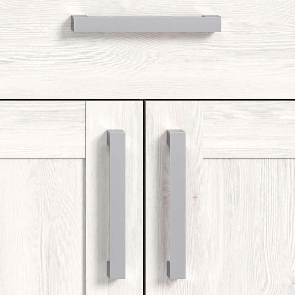 Wohnen Landhaus Schuhkommode in Holzoptik Lärche Weiß - Tocella