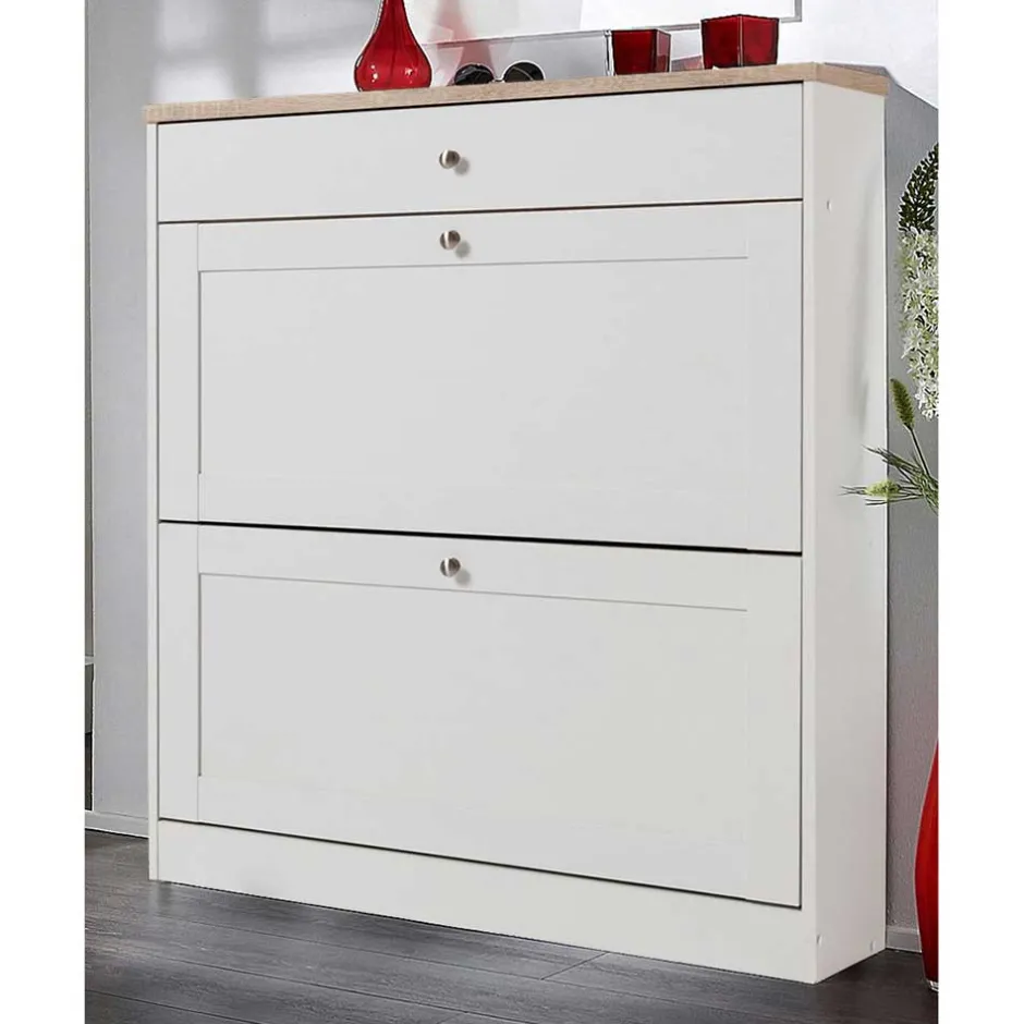 Wohnen Landhaus Schuhkommode mit zwei Klappen - Nudion