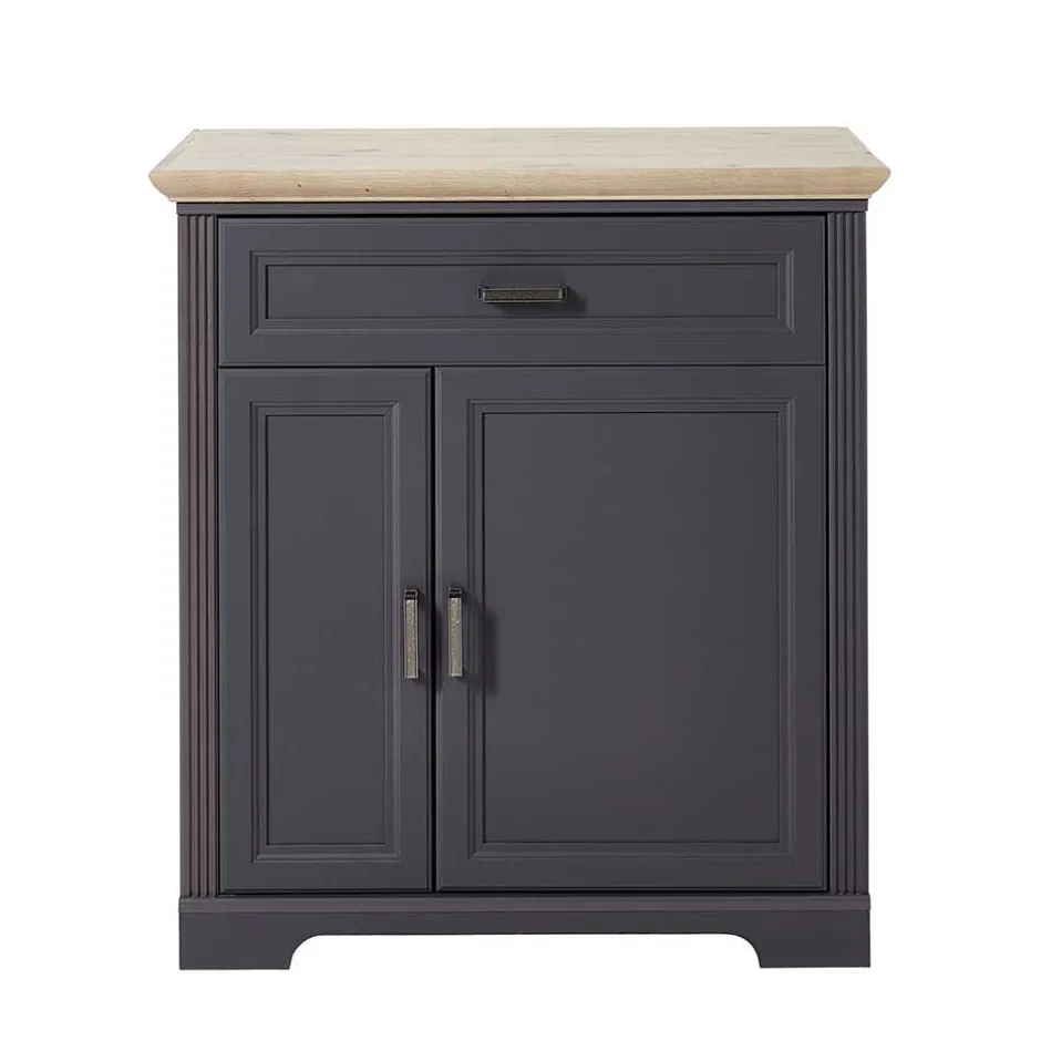 Landhaus Schuhschrank in Dunkelgrau - Thumbs^Wohnen Best