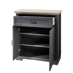 Landhaus Schuhschrank in Dunkelgrau - Thumbs^Wohnen Best