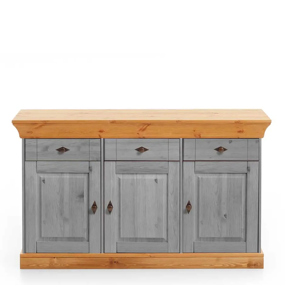 Landhaus Sideboard Cempino in Grau^Wohnen Hot