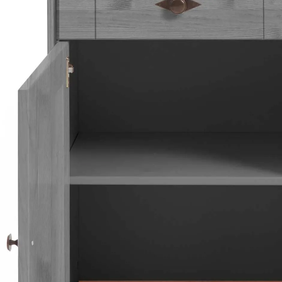 Landhaus Sideboard Cempino in Grau^Wohnen Hot