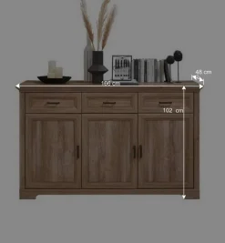 Wohnen Landhaus Sideboard in Eiche Optik - Barack