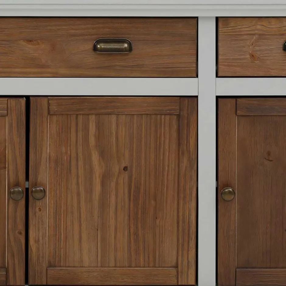 Landhaus Sideboard in Holz Braun - Veproma^Wohnen Discount